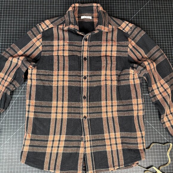 Indi + Ash LS Ames Workshirt - Iron Big Plaid - Size 4 Large - Picture 5 of 14